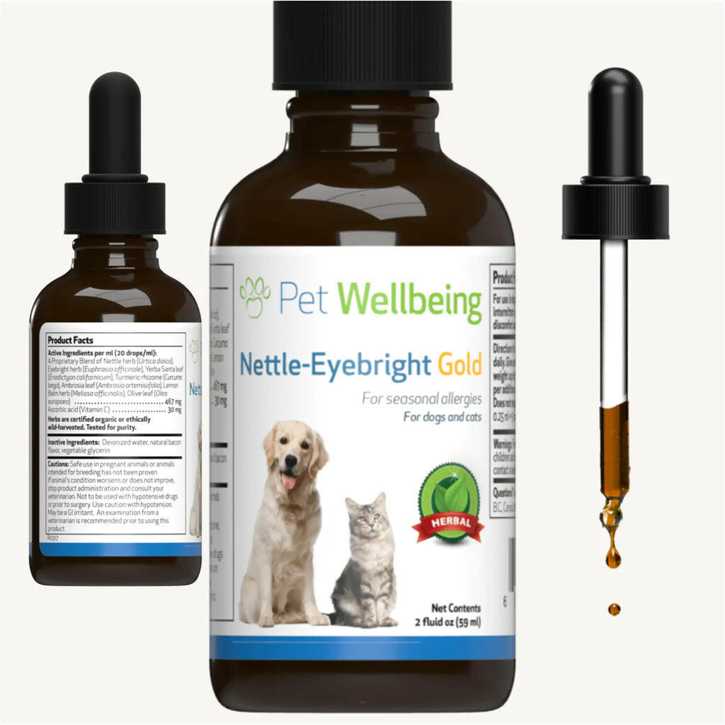 Nettle-Eyebright Gold - Seasonal Allergy Defense for Cats