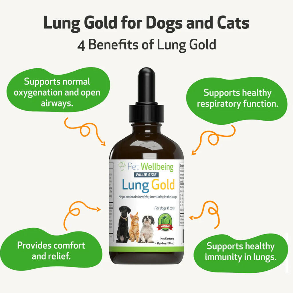 Pet Wellbeing Lung Gold for Cats