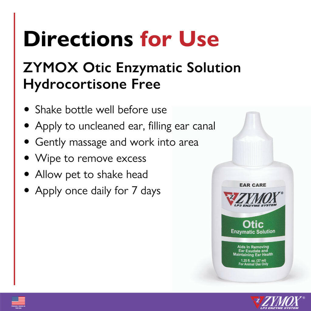 Zymox Otic Ear Treatment without Hydrocortisone