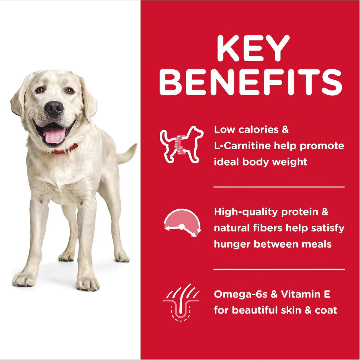 Hill's Science Diet Adult Light Large Breed Dry Dog Food, Chicken Meal & Barley, 30 lb Bag