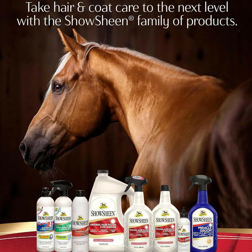 Absorbine Showsheen Bath in a Bottle Waterless Shampoo for Dogs (16 oz)