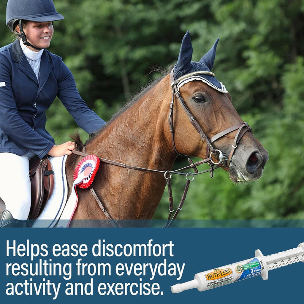 Absorbine Bute-Less Comfort & Recovery Supplement Paste for Horses (3 doses)