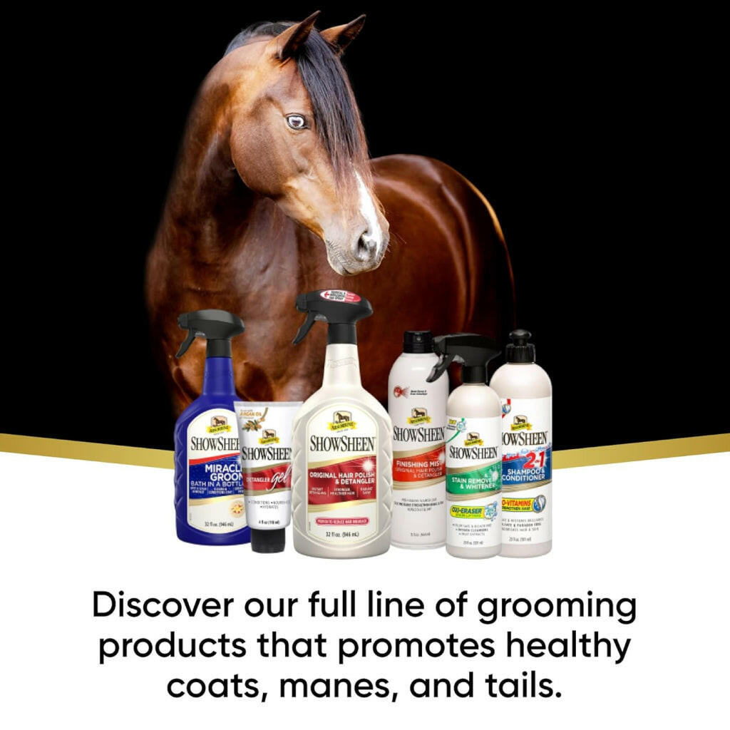 Absorbine Showsheen Stain Remover & Whitener Spray for Horses (20 oz)