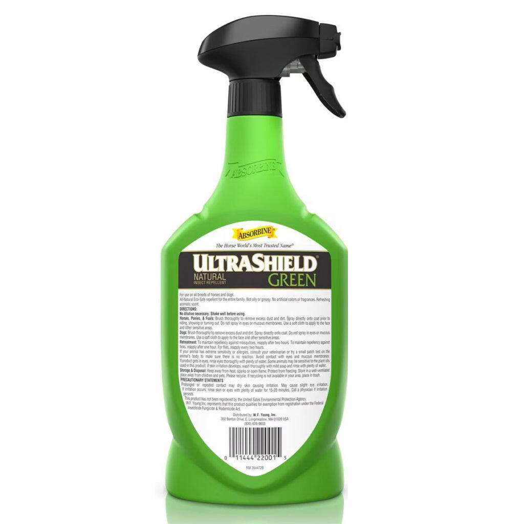 Absorbine Ultrashield Green Natural Fly Repellent for Horses