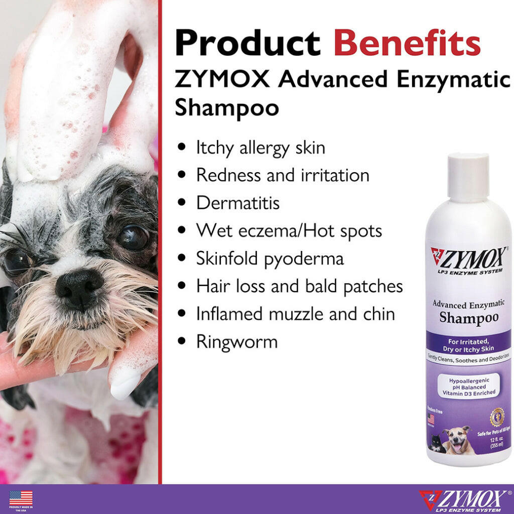 Zymox Advanced Enzymatic Oatmeal Cat & Dog Shampoo