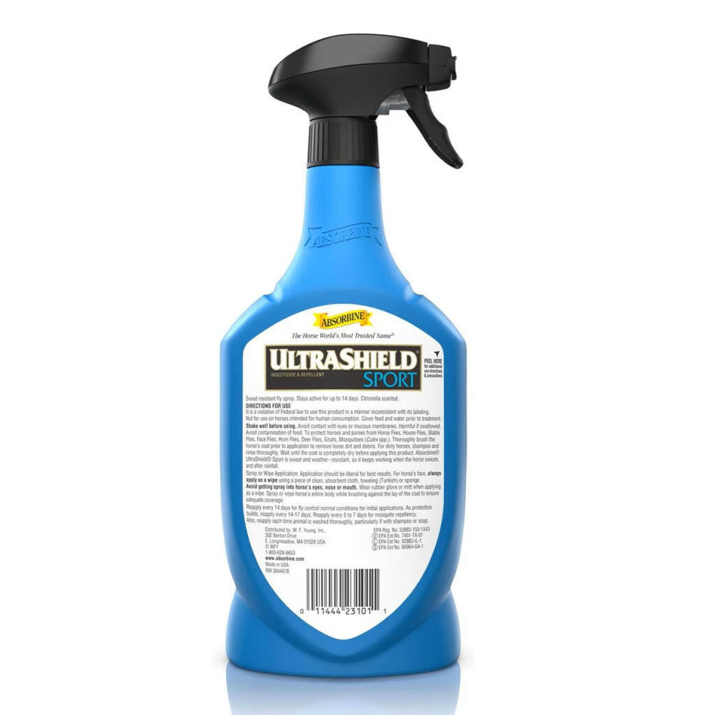 Absorbine Ultrashield Sport Sweat Resistant Insecticide & Repellent for Horses