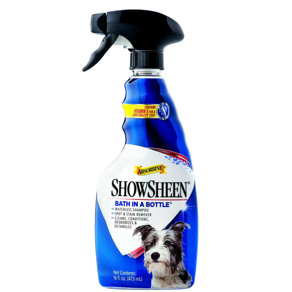 Absorbine Showsheen Bath in a Bottle Waterless Shampoo for Dogs (16 oz)