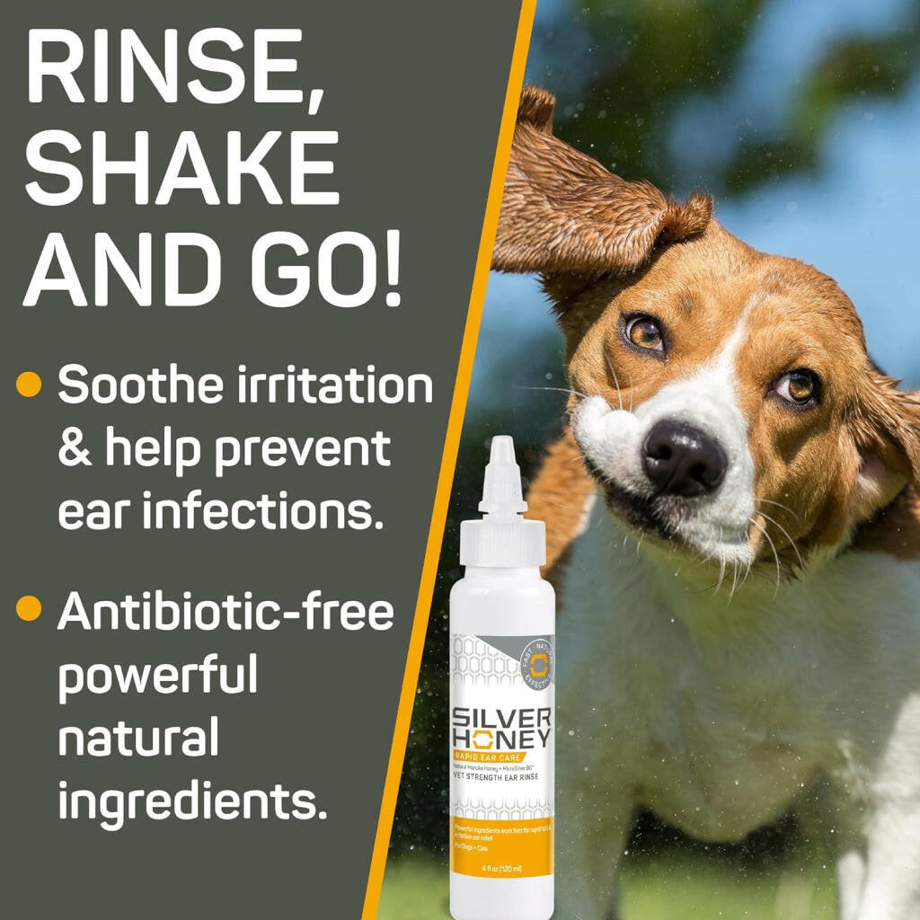 Silver Honey Rapid Ear Care Vet Strength Ear Rinse