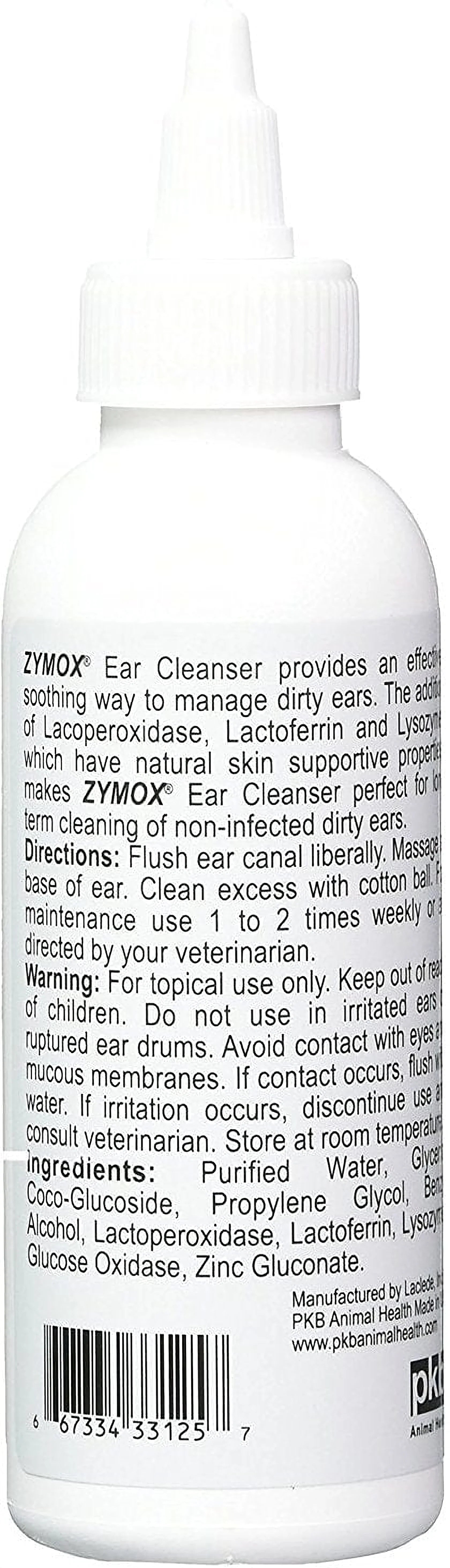 Zymox Veterinary Strength Dog & Cat Ear Cleanser (4 oz)