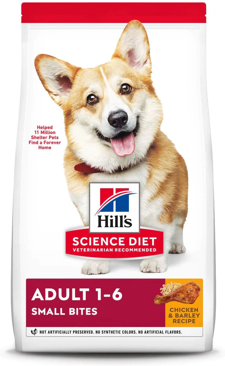Hill's Science Diet Adult Small Bites Dry Dog Food, Chicken & Barley Recipe