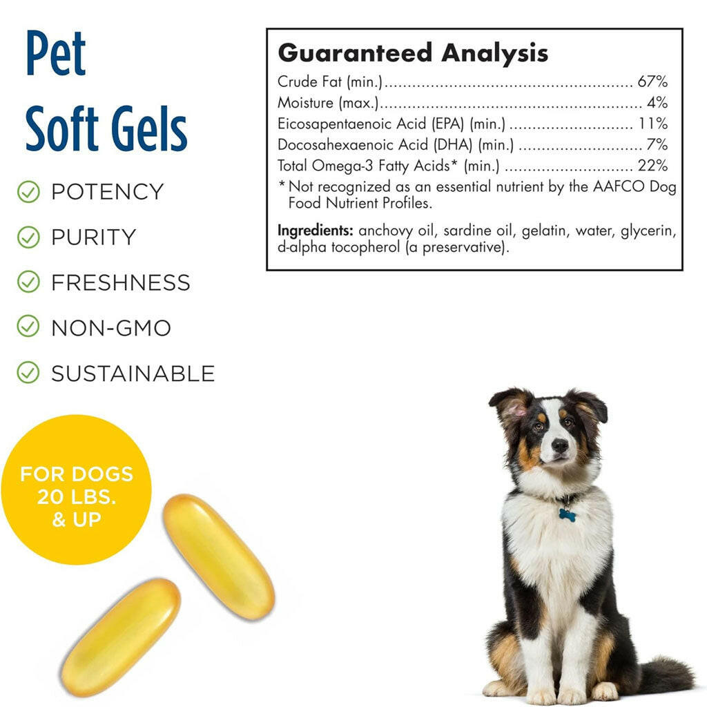 Nordic Naturals Omega-3 Pet Soft Gels Supplement for Dogs