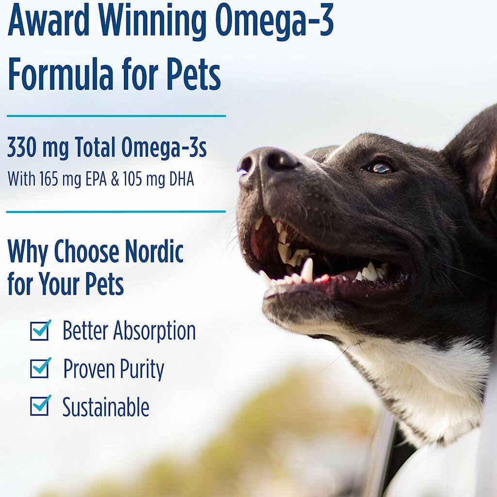 Nordic Naturals Omega-3 Pet Soft Gels Supplement for Dogs