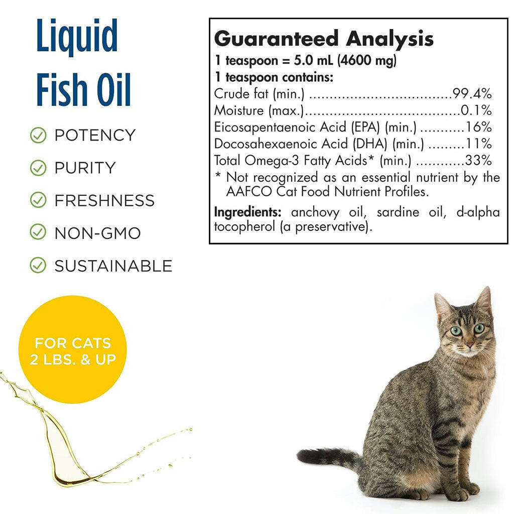 Nordic Naturals Omega-3 Pure Fish Oil Supplement for Cats, 2-oz