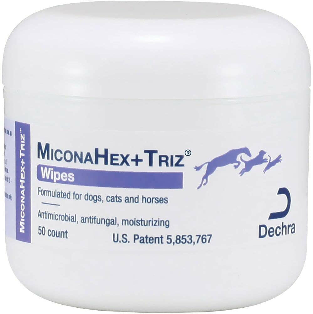MiconaHex Triz Wipes for Dogs, Cats & Horses (50 Wipes)