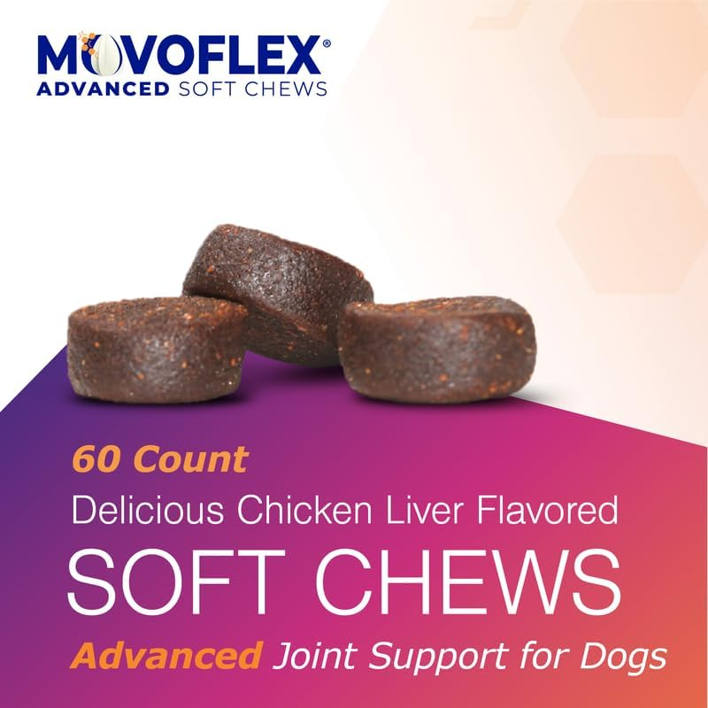 MovoFlex ADVANCED Joint Support for Large Dogs (60 soft chews)