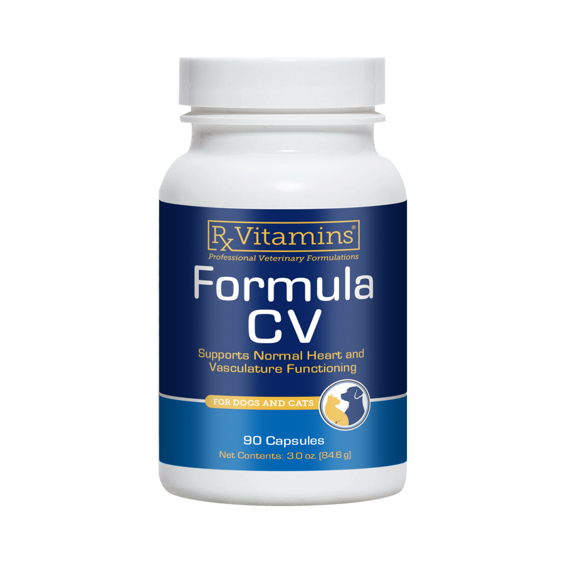 Rx Vitamins Formula CV For Dogs and Cats (90 caps)