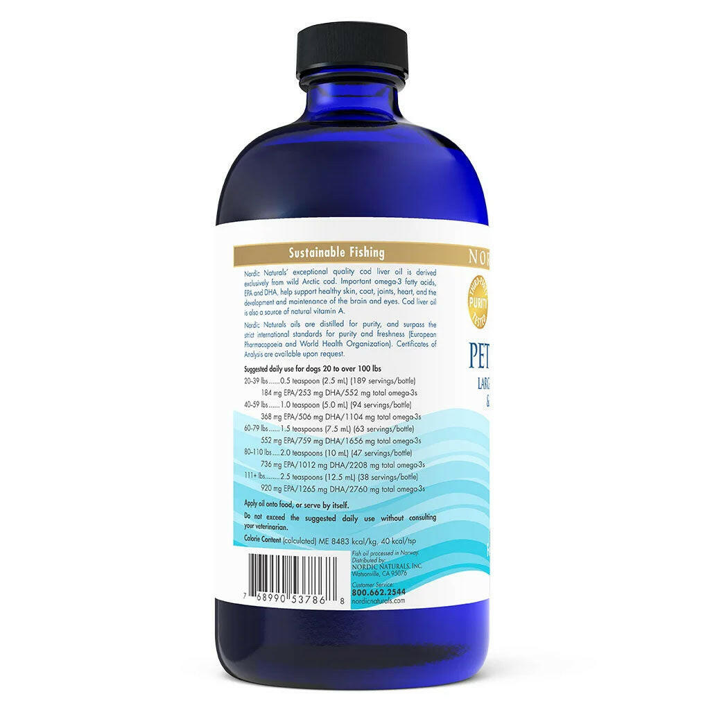 Nordic Naturals Pet Cod Liver Oil Medium to Large Breed Dogs