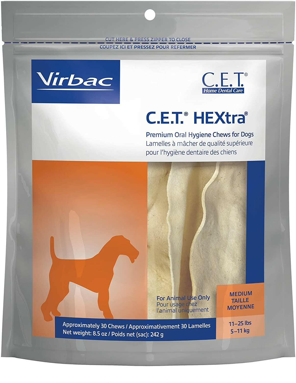 C.E.T. HEXtra Dental Chews for Small Dogs