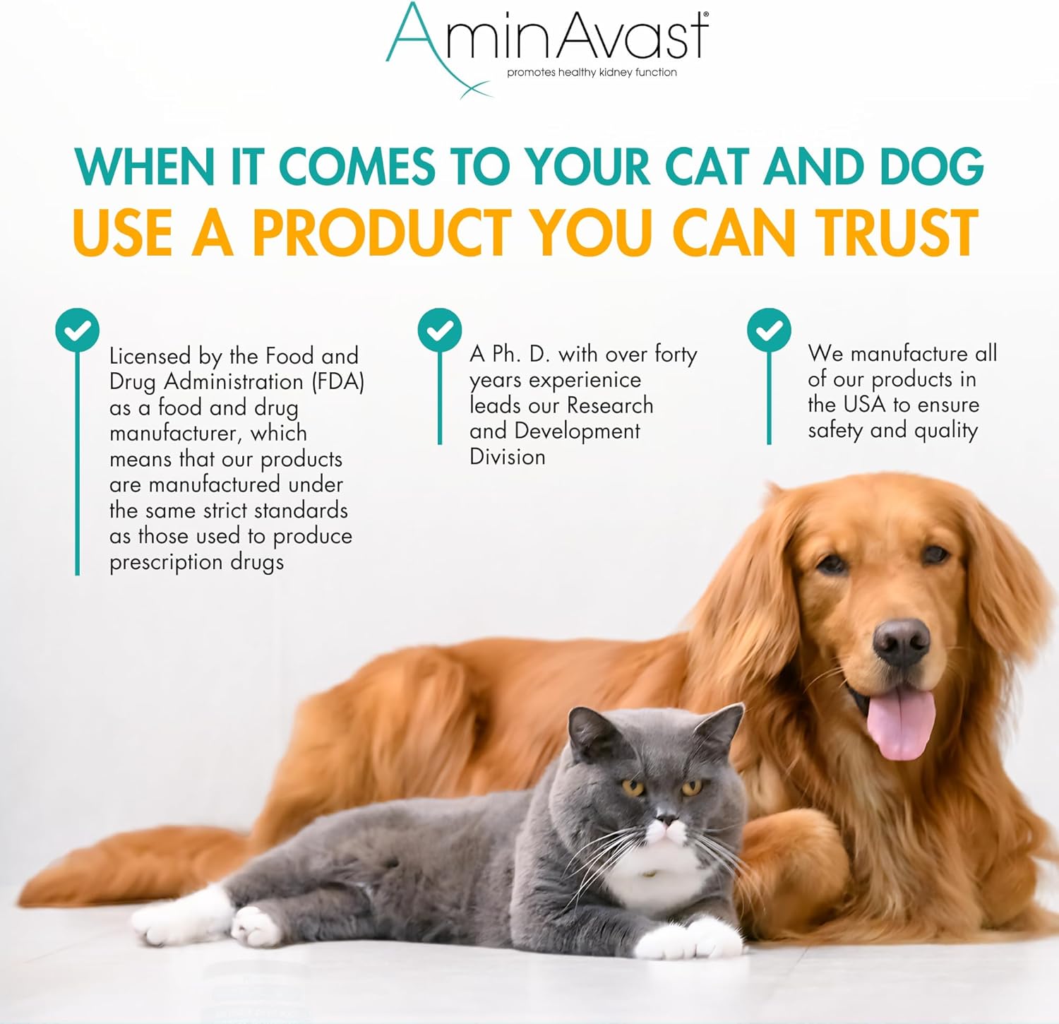 AminAvast Kidney Support for Dogs (60 capsules)