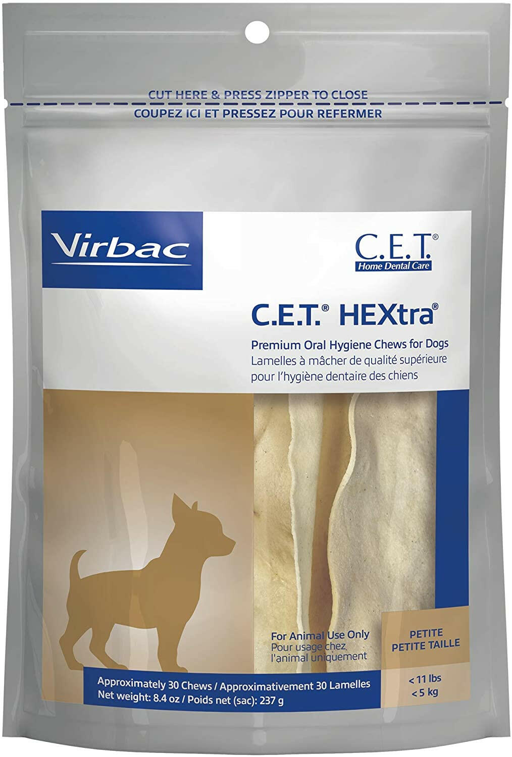 C.E.T. HEXtra Dental Chews for Extra Small Dogs