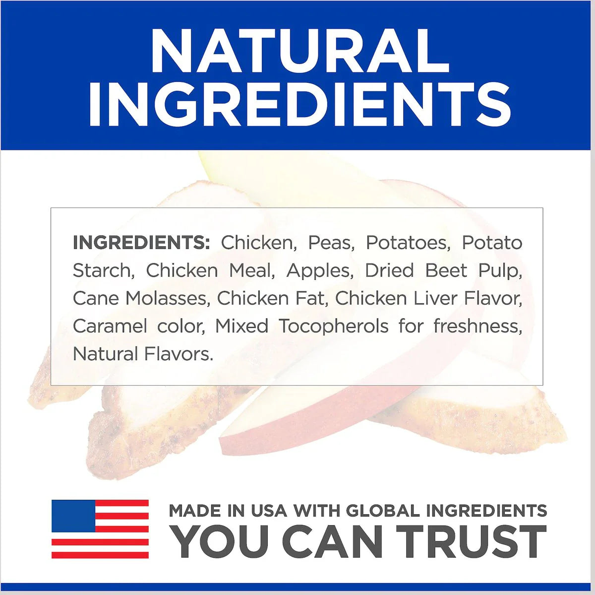Hill's Natural Grain Free treats for dogs with Chicken & Apples, Crunchy Dog Treat, 8 oz bag