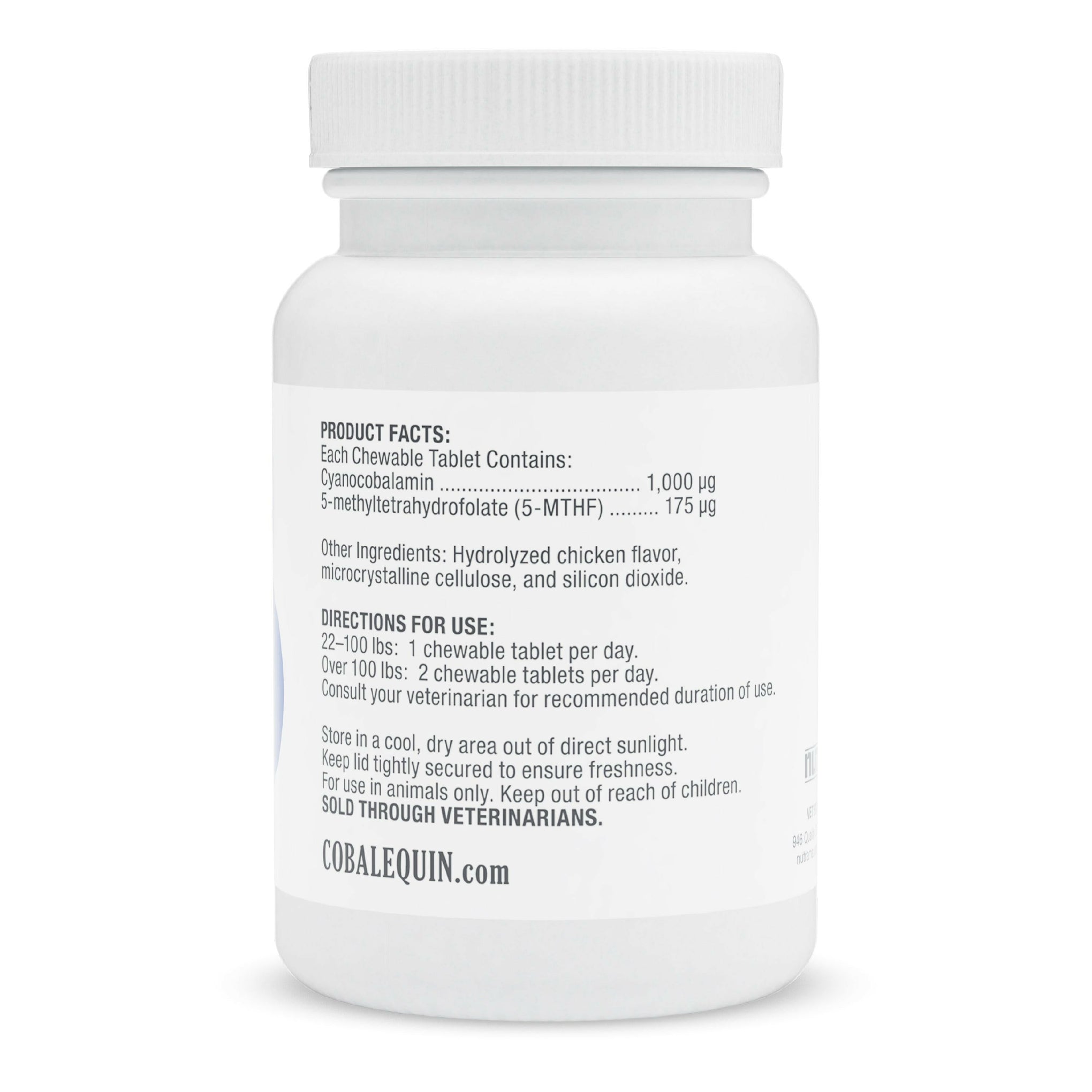 Nutramax Cobalequin B12 Supplement for Medium to Large Dogs, 45 Chewable Tablets