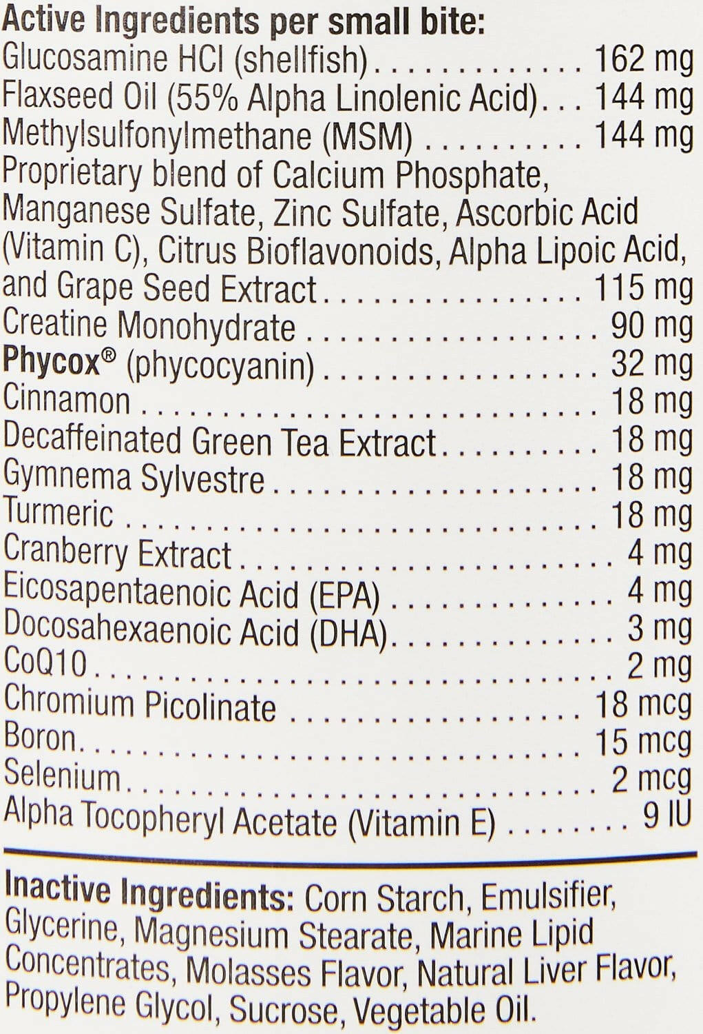 Phycox MAX Small Bites Joint Supplement (120 soft chews)