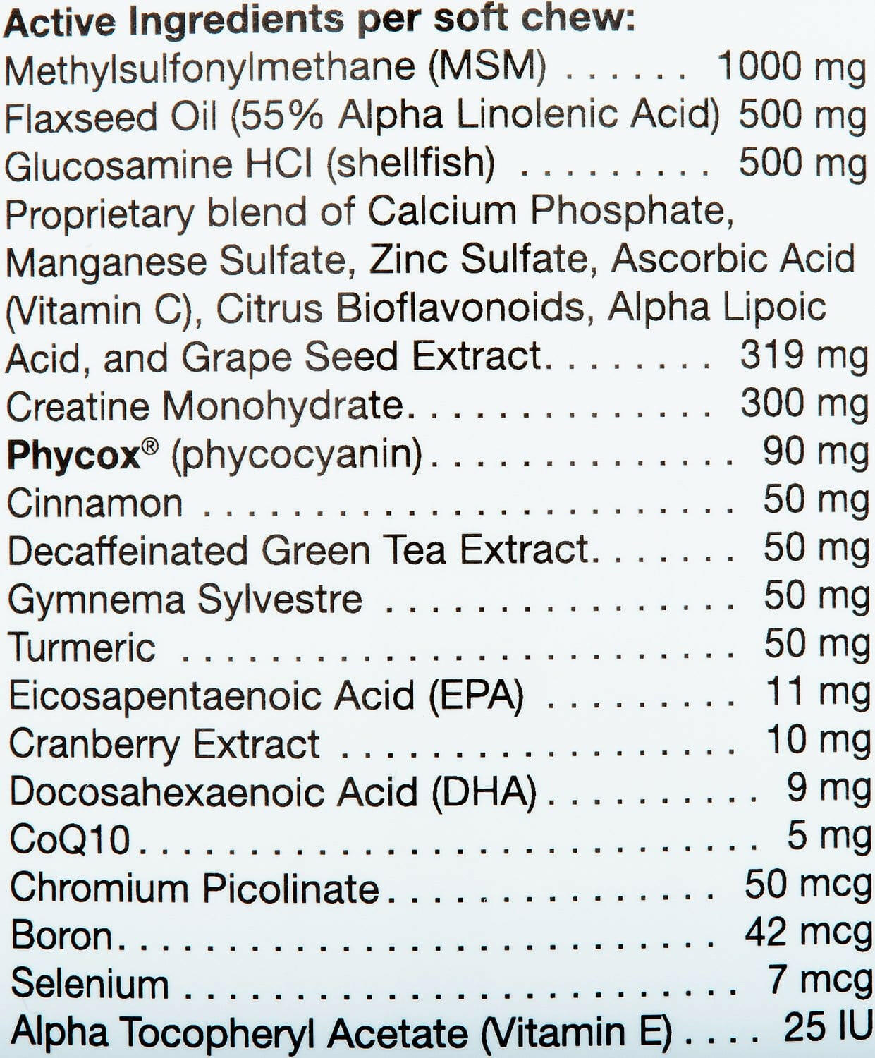 Phycox MAX Joint Supplement (90 soft chews)