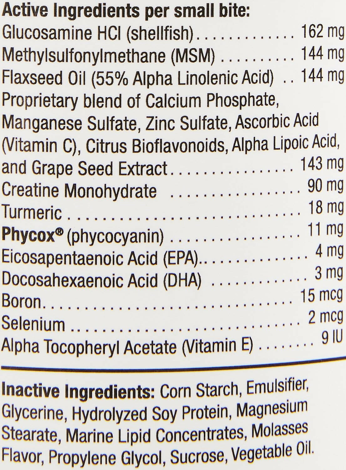 Phycox HypoAllergenic (HA) Small Bites Joint Supplement (120 soft chews)