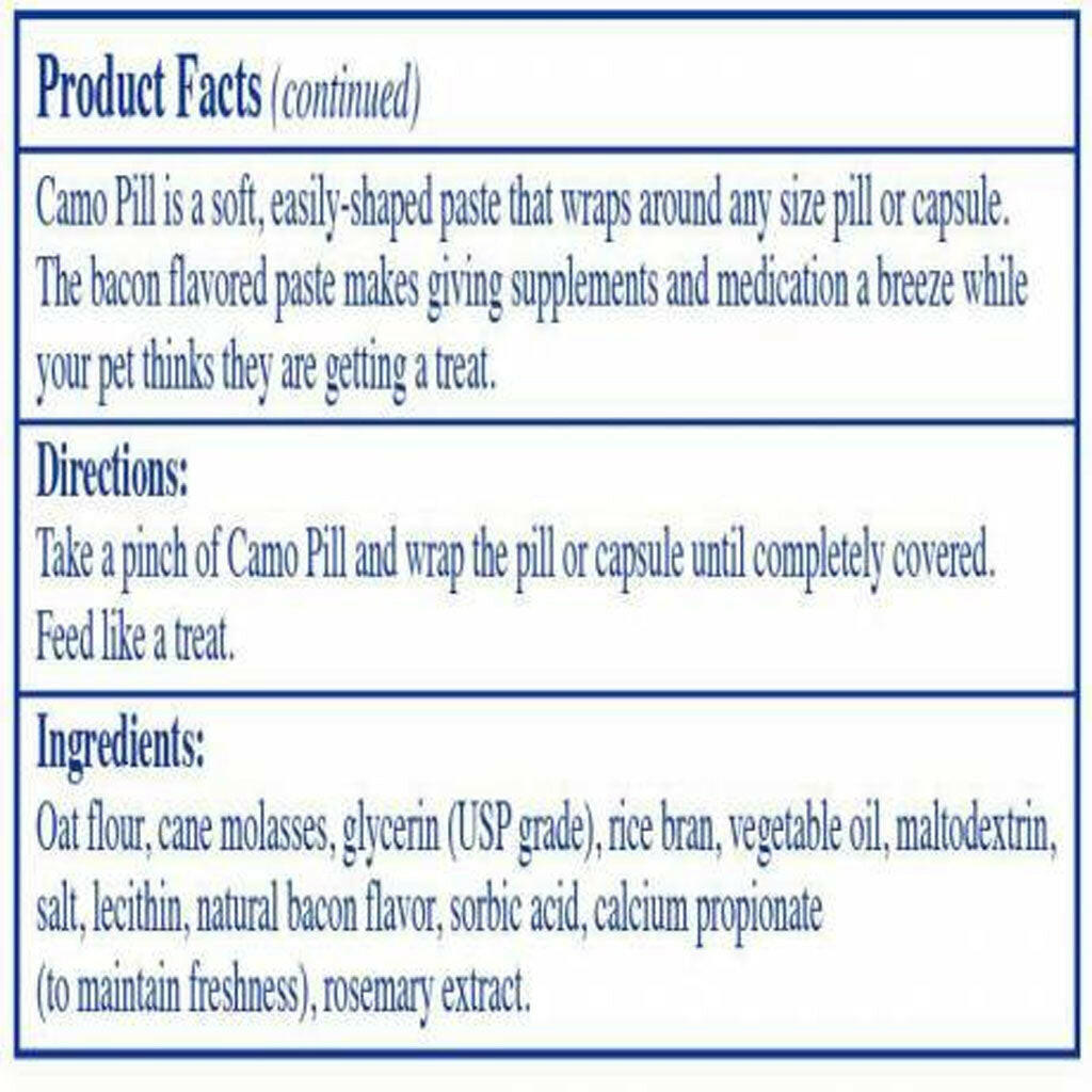 Rx Vitamins Camo Pill Bacon-Flavored Pill Paste for Dogs & Cats (4.2 oz)