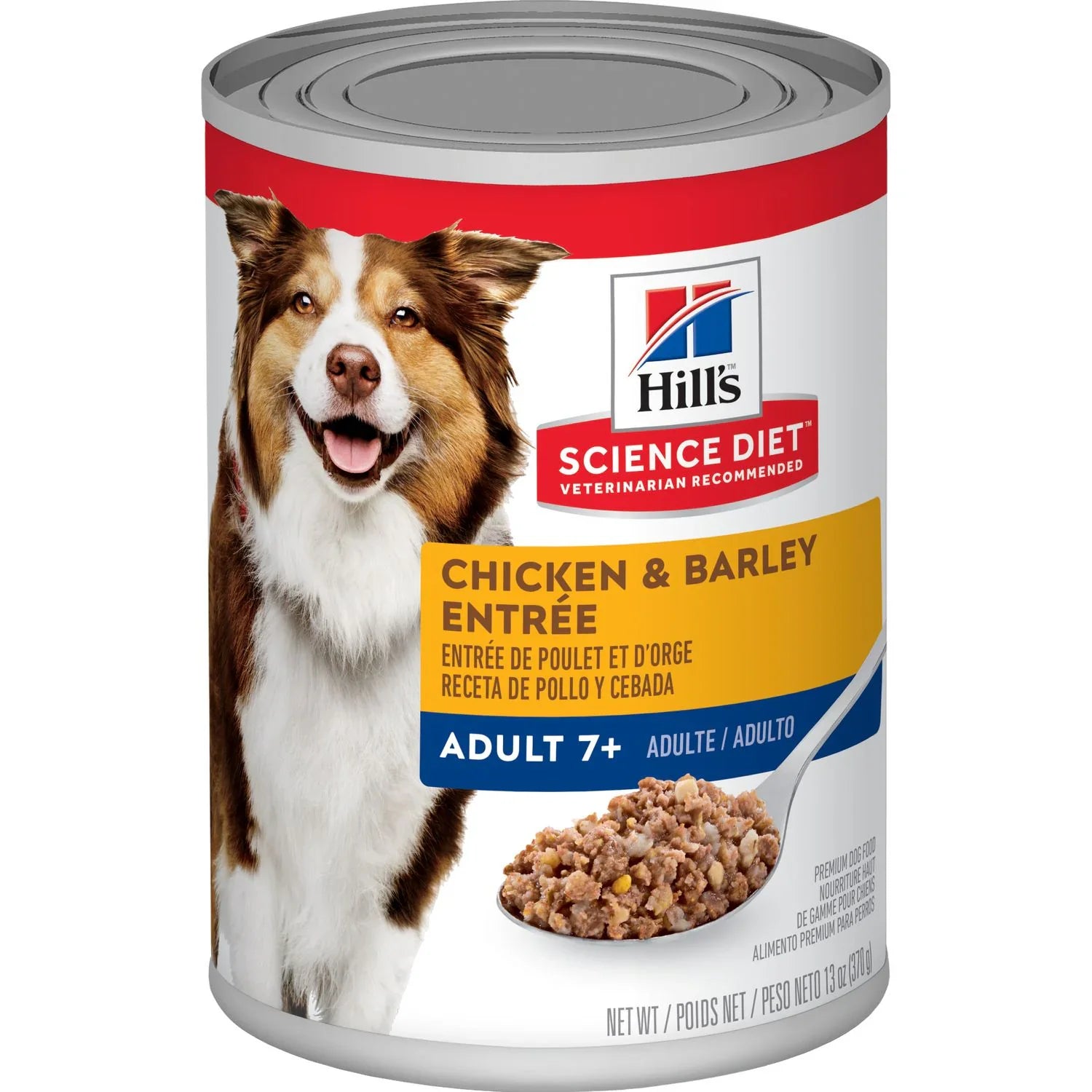 Hill's Science Diet Senior 7+ Canned Dog Food, Chicken & Barley Entrée (13.1 oz x 12 cans)