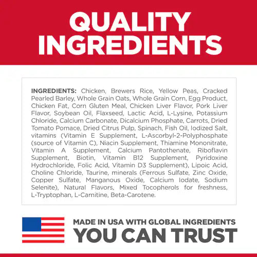 Hill's Science Diet Adult 7+ Senior Vitality, Chicken & Rice Dry dog food 12.5 lb