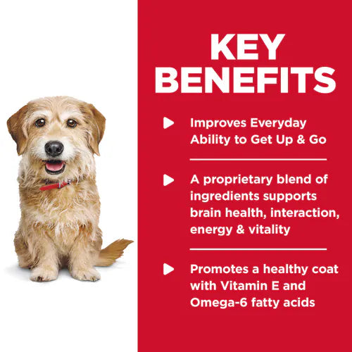 Hill's Science Diet Adult 7+ Senior Vitality Small & Mini canned dog food, Chicken & Vegetable Stew (5.5 oz x 24 cans)