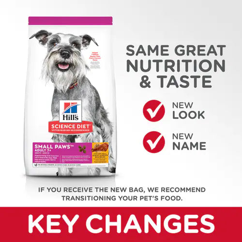 Hill's Science Diet Adult 7+ Small & Mini Chicken Meal & Brown Rice Recipe Dry Dog Food