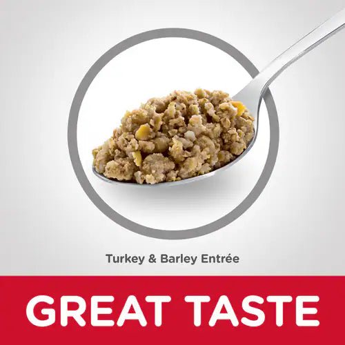 Hill's Science Diet Senior 7+ Canned Dog Food, Turkey & Barley Entrée (13.1 oz x 12 cans)