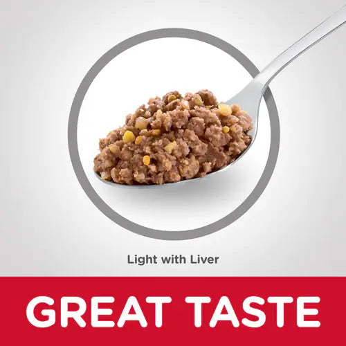 Hill's Science Diet Adult Light Canned Dog Food with Liver (13.1 oz x 12 cans)