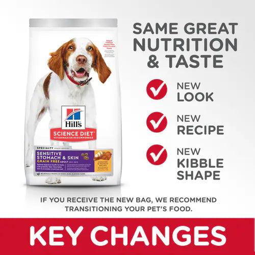 Hill's Science Diet Adult Sensitive Stomach & Skin Grain Free Chicken & Potato Recipe Dry Dog Food (24 lb)