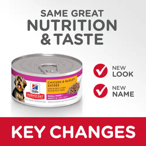 Hill's Science Diet Adult Small & Mini Canned Dog Food, Chicken & Barley Entrée  (5.8 oz x 24 cans)
