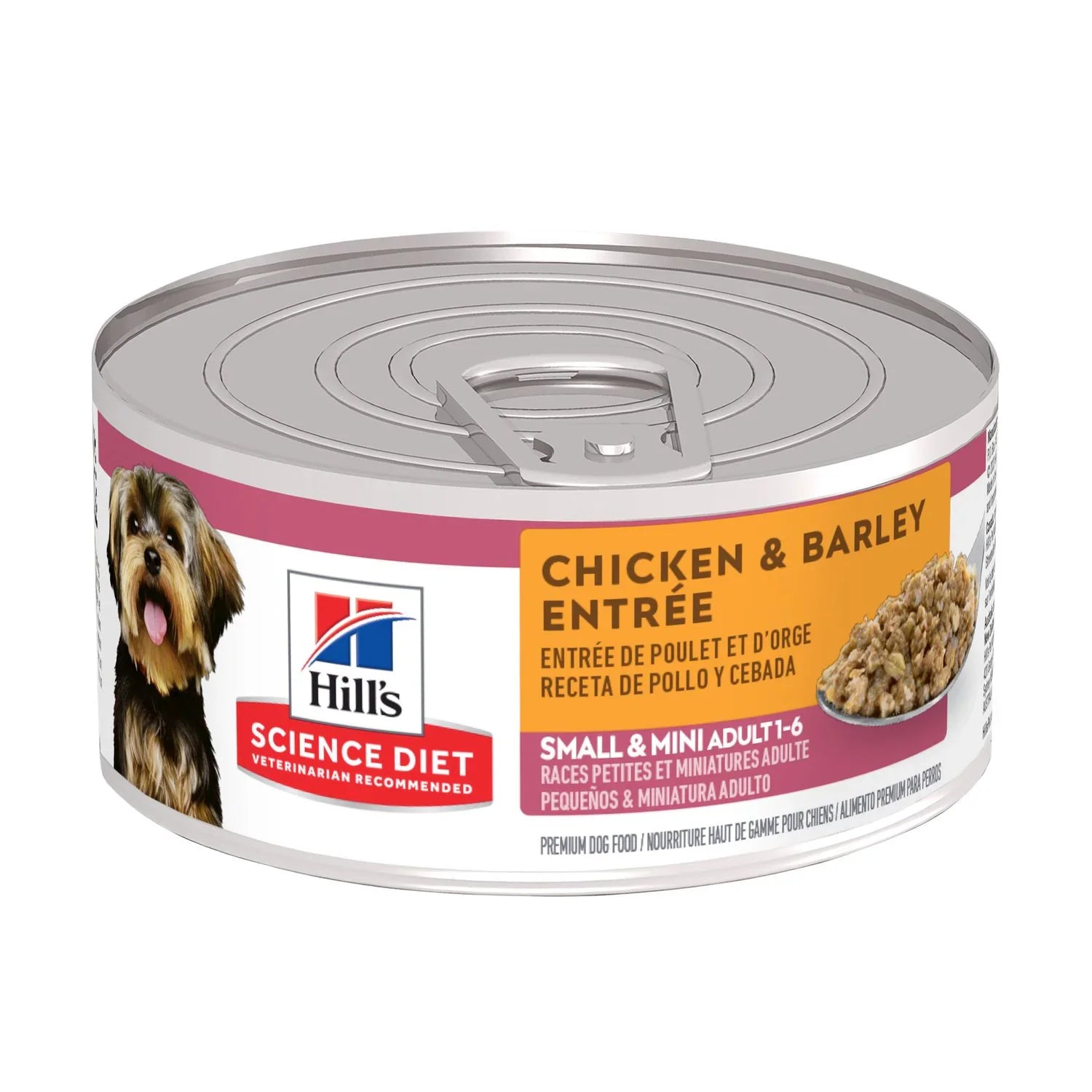 Hill's Science Diet Adult Small & Mini Canned Dog Food, Chicken & Barley Entrée  (5.8 oz x 24 cans)