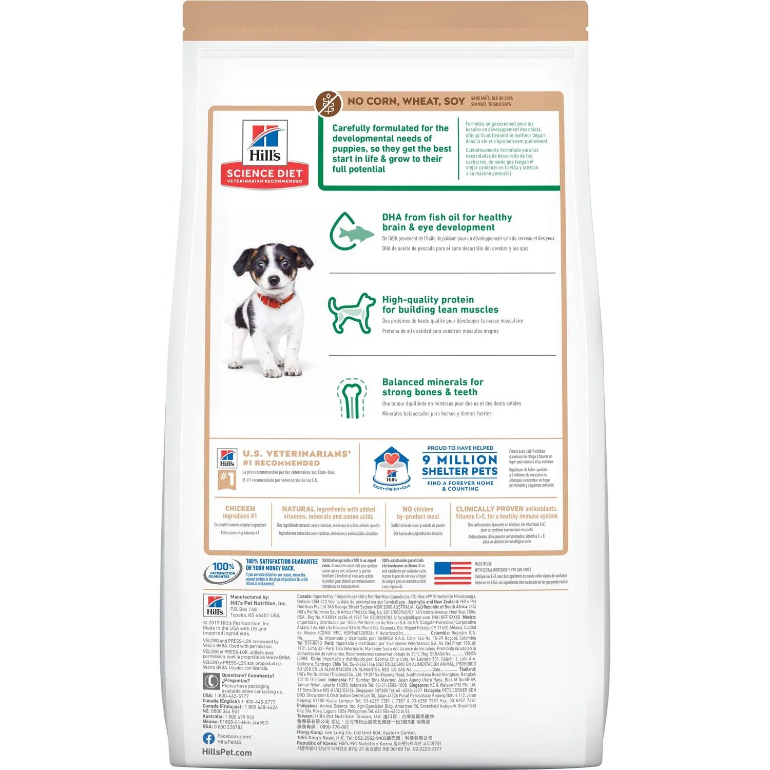 Hill's Science Diet Puppy Chicken Recipe with No Corn, Wheat or Soy Dry Dog Food