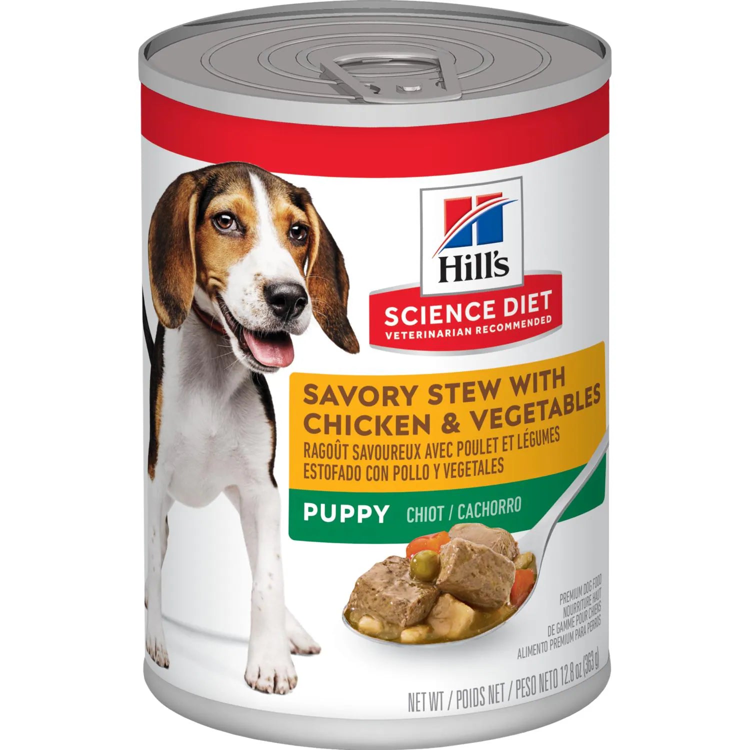 Hill's Science Diet Puppy Savory Stew with Chicken & Vegetables Canned Dog Food (12.8 oz x 12 cans)