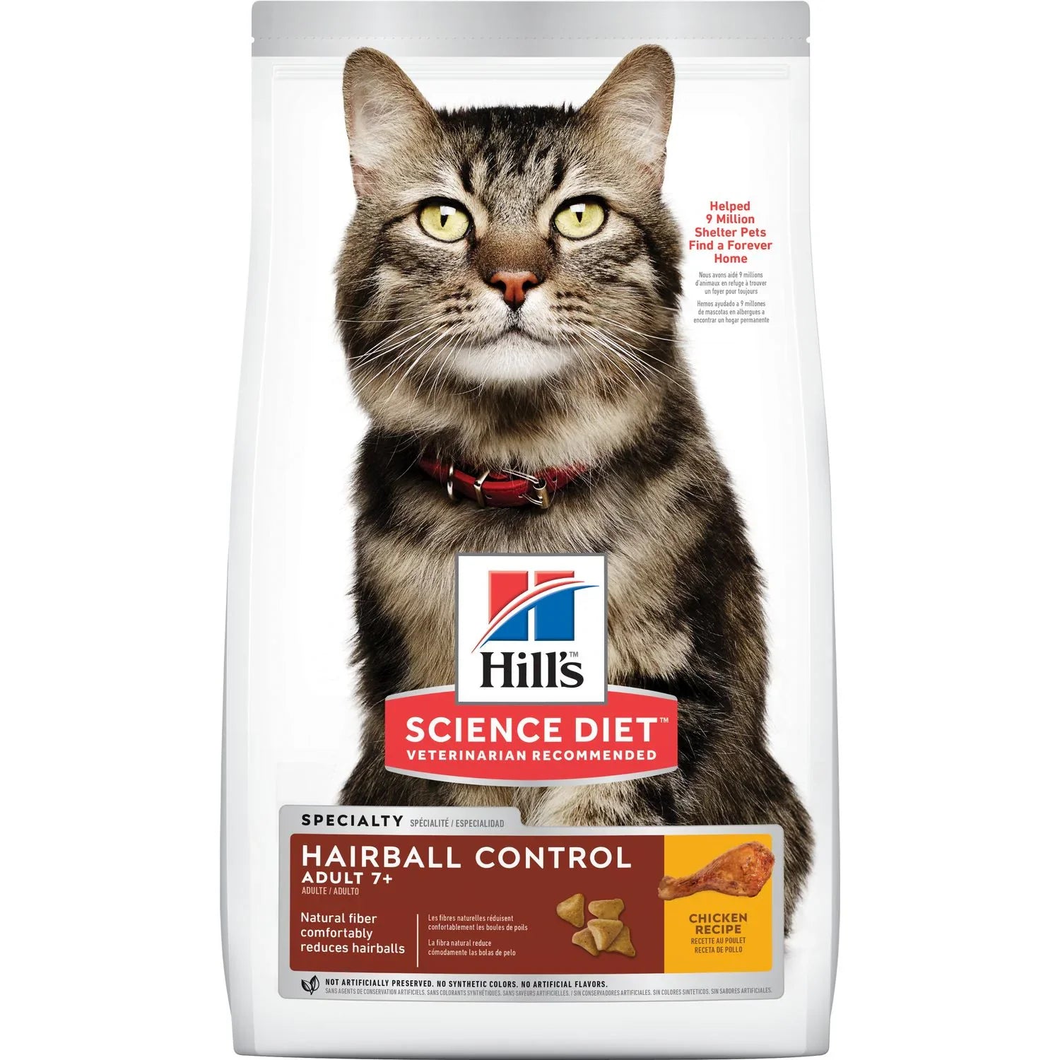 Hill's Science Diet Senior 7+ Hairball Control Chicken Recipe Dry Cat Food