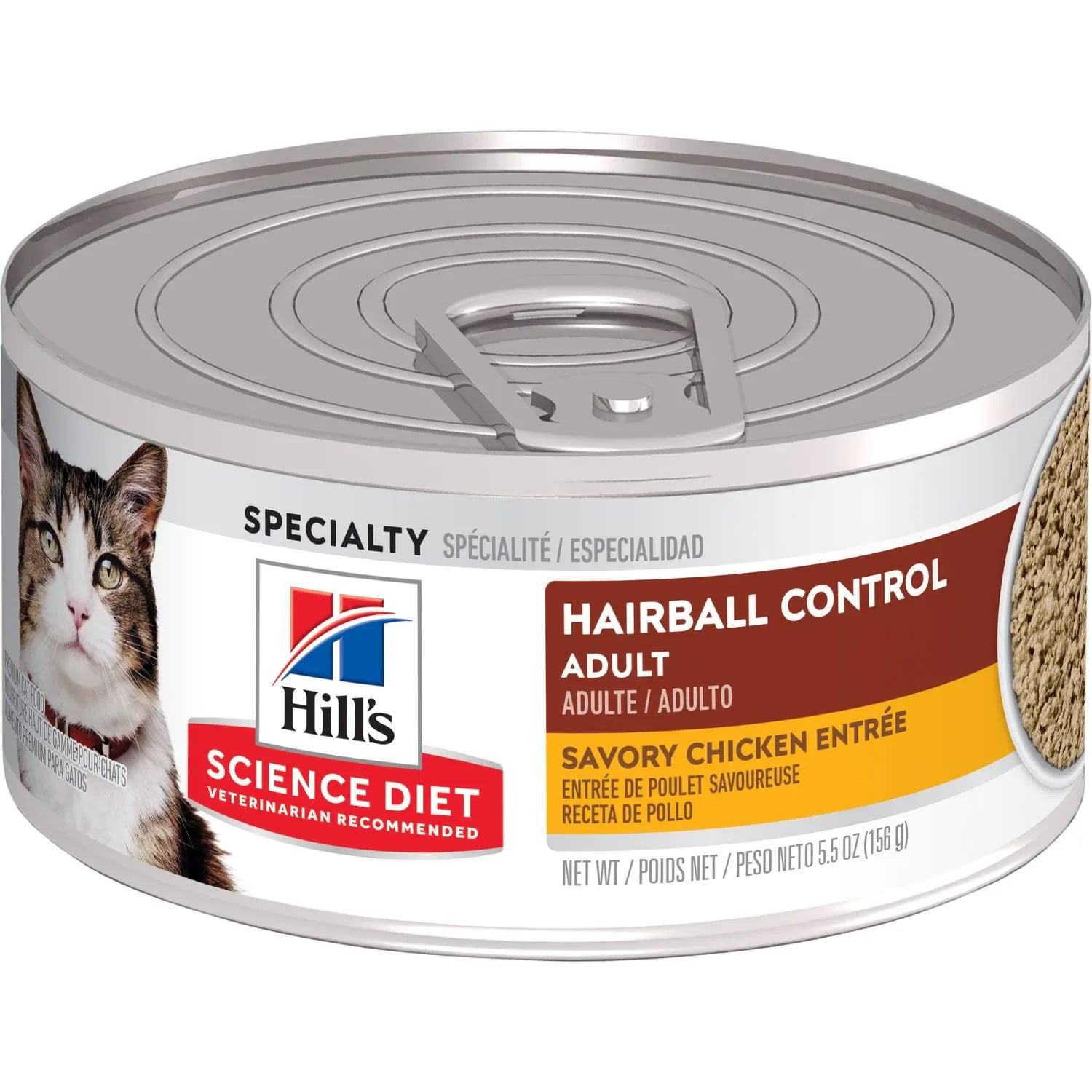 Hill's Science Diet Adult Hairball Control Savory Chicken Entrée Canned Cat Food