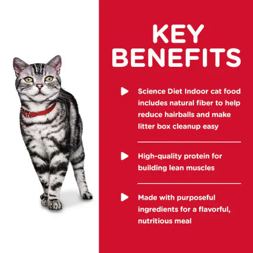 Hill's Science Diet Adult Indoor Canned Cat Food, Savory Chicken Entrée (5.5 oz x 24 cans)