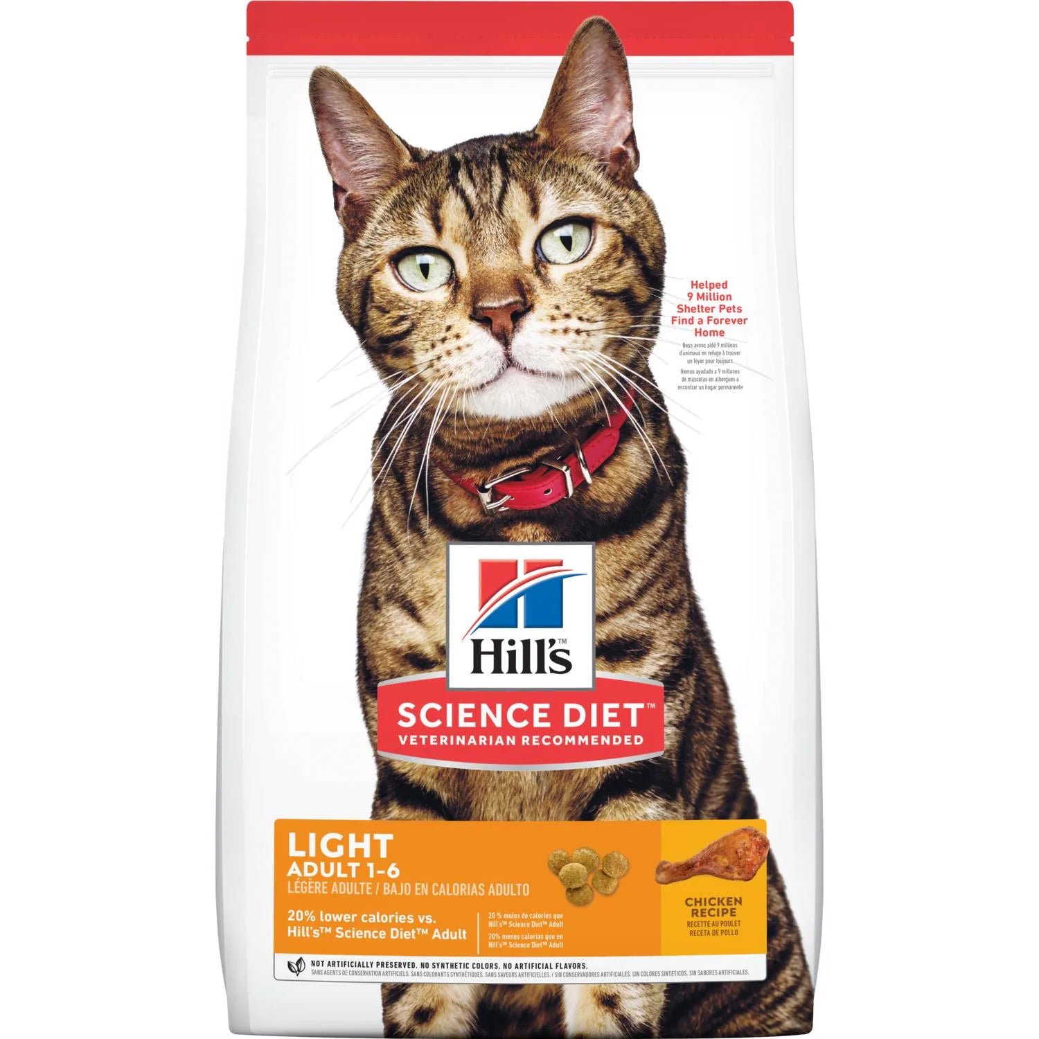 Hill's Science Diet Adult Light Dry Cat Food, Chicken Recipe