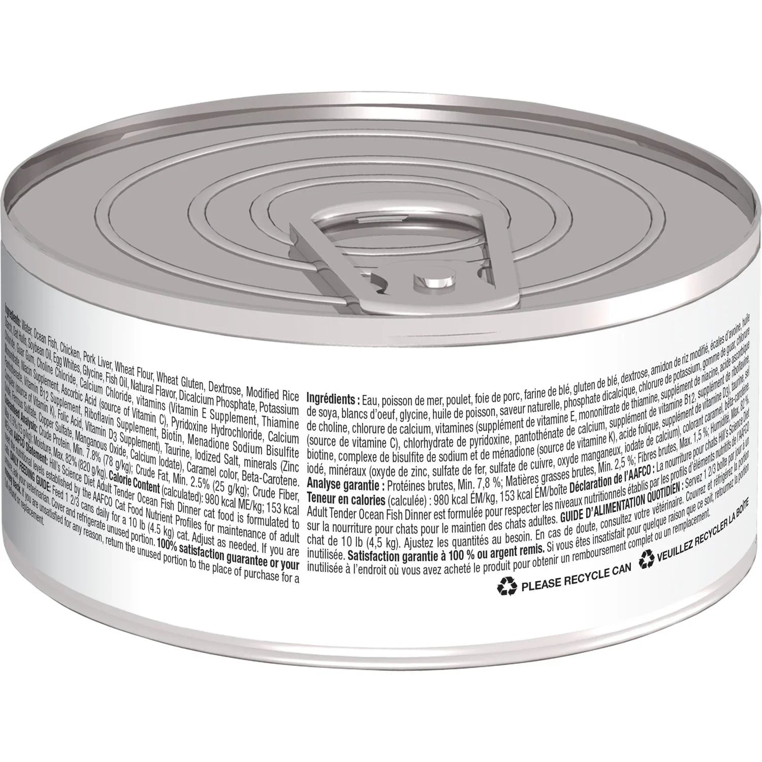 Hill's Science Diet Adult Tender Ocean Fish Dinner Canned Cat Food (5.5 oz x 24 cans)