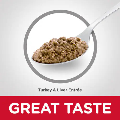 Hill's Science Diet Adult Canned Cat Food, Turkey & Liver Entrée (5.5 oz x 24 cans)