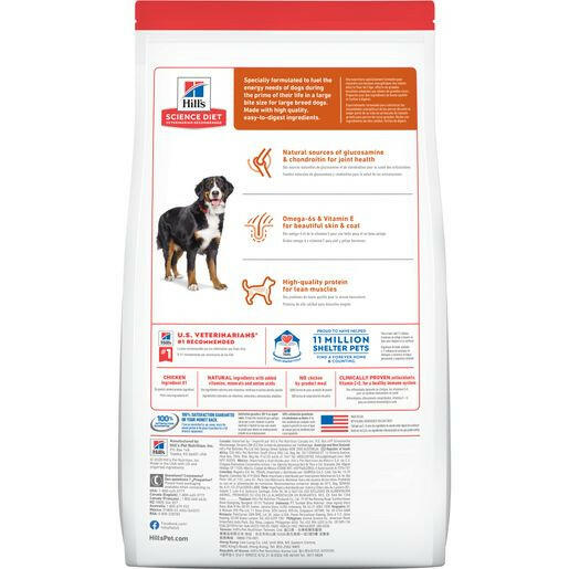 Hill's Science Diet Adult Large Breed Dry Dog Food, Chicken & Barley Recipe
